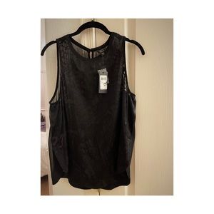Guess woven muscle tank - Black- New with tags